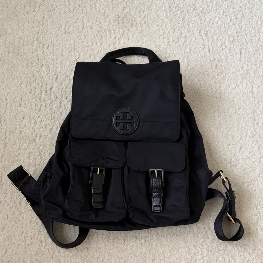 Tory Burch Black Nylon Backpack🎒